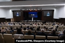 Nicolae Ciucă, președintele Partidului Național Liberal, la evenimentul de la Chișinău, la 23 martie 2024.