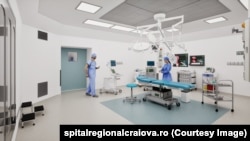 Imagine generică cu un spital (randare).