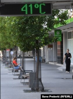 Temperatura u Podgorici 18. jula