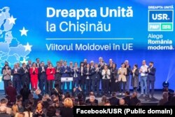 Membrii Alianței „Forța Dreptei” la Chișinău în cadrul evenimentului de campanie din 24 martie 2024