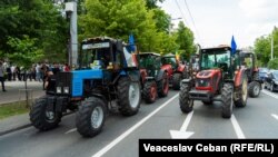 Fermierii din Republica Moldova sunt deciși să obțină concesii de la Guvern. În imagine: protestul fermierilor din luna iunie 2023.