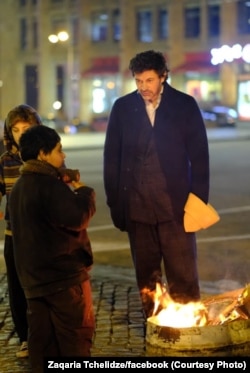 კახა კალაძე მიუსაფარ ბავშვებთან ერთად, 2018 წელი