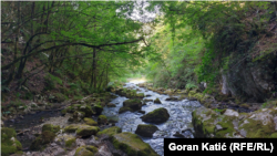 Rijeka Sana na svom izvoru, Pecka, BiH, 25. jul 2022.