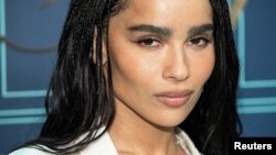 Зои Кравиц на откриването на магазин на Tiffany & Co. в Ню Йорк, 27 април 2023 г.