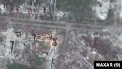 Същата част на града след малко повече от година, 15 май 2023 г.