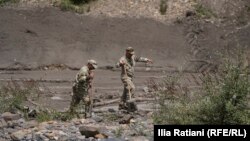 მაშველი სტიქიის ზონაში. შოვი, რაჭა. 5 აგვისტო, 2023 წელი