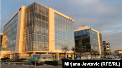 Poslovna zgrada u naselju Novi Beograd, gde je na četvrtom spratu prostor "Tačka ključanja Srbija", januar 2024.