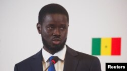 Novoizabrani predsjednik Senegala, Vasiru Diomaje Faje na konferenciji za novinare u Dakaru, 25. maer 2024. 