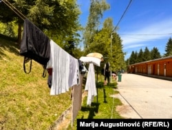 Detalj iz izbjegličkog prihvatnog centra "Ušivaka", 18. juna 2024.