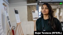 Hatixhe Ademi, pjesëmarrëse në ekspozitë.