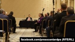 Делян Пеевски по време на заседанието на Централния съвет на ДПС на 17 ноември, петък