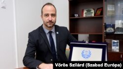 Matusik Tamás a Nemzetközi Bírói Egyesület díjával 