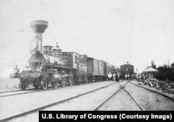 Gőzmozdony a transzszibériai vasútvonalon