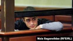 ლაზარე გრიგორიადისი საკუთარ სასამართლო სხდომაზე. 21 დეკემბერი, 2023 წელი 