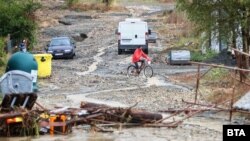 Царево след обилните дъждове.