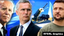 Джо Байден, Йенс Столтенберг и Владимир Зеленский (коллаж)