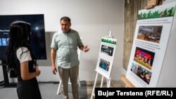 Autori i ekspozitës, Ridvan Gashi.