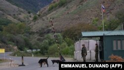 Илустрација, граничен пункт по конфликтот во Нагорно Карабах 