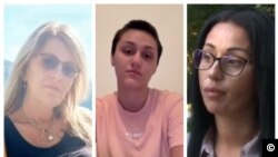 Колаж на починалата след побой Христинка, рязаната и бита Дебора Михайлова и отвлечената и бита Диляна Катранджиева