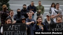 Anti-LGBT protesti u Kijevu, 14. 6. 2024.