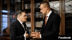 Szijjártó Péter és Alekszej Lihacsov, a Roszatom vezérigazgatója Moszkvában 2023. április 11-én