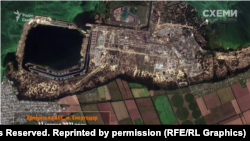 Запорожката атомна електроцентрала Енергодар, 22.08.21 г. Сателитна снимка на Planet Labs