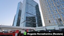 Clădire de birouri din centrul Moscovei. Fotografie generică.