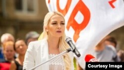 Marina Tauber, vicepreședinta Partidului Șor, scos în afar legii de Curtea Constituțională. 