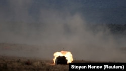 Снимката е от учение „Noble Blueprint 2023“ от полигона Ново село на 26 септември 2023 г. 