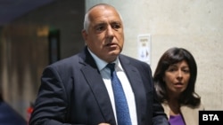 Бойко Борисов по време на откриването на първото заседание от есенната сесия на Народното събрание в бившия Партиен дом, 1 септември.