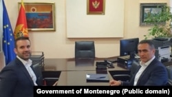 Bivši i sadašnji ministri finansija Crne Gore Milojko Spajić i Aleksandar Damjanović