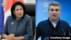 პრეზიდენტი სალომე ზურაბიშვილი, "ქართული ოცნების" დეპუტატი, მამუკა მდინარაძე