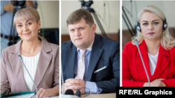 Procurorii Elena Roșior, Gheorghe Graur și Olesea Vîrlan.