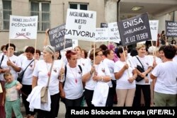 "Nasilnicima je mjesto u zatvoru", jedna je od poruka sa skupa u Jablanici, 9. august 2023.