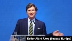 Tucker Carlson Budapesten, az MCC Feszt Afteren 2023. augusztus 22-én