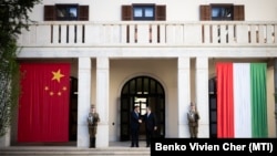 Hszi Csin-ping kínai elnök Orbán Viktor miniszterelnökkel Budapesten 2024. május 9-én