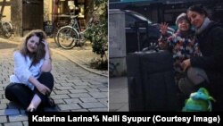 Refugjatet me origjinë shqiptare nga Ukraina. Katarina Larina dhe Nelli Syupyur me djalin e saj