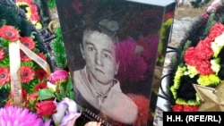 "Аллея героев" на кладбище у военного городка Борзя