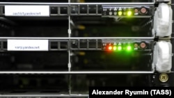 Сервери што ги користи Yandex, лоцирани во градот Сасово, југоисточно од Москва