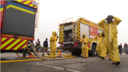 Echipajele de urgență din Ucraina se antrenează la centrala Zaporojie pentru un posibil incident nuclear 