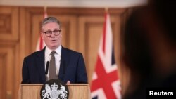 Keir Starmer na pres-konferenciji u Londonu, Velika Britanija, 6. jula 2024.