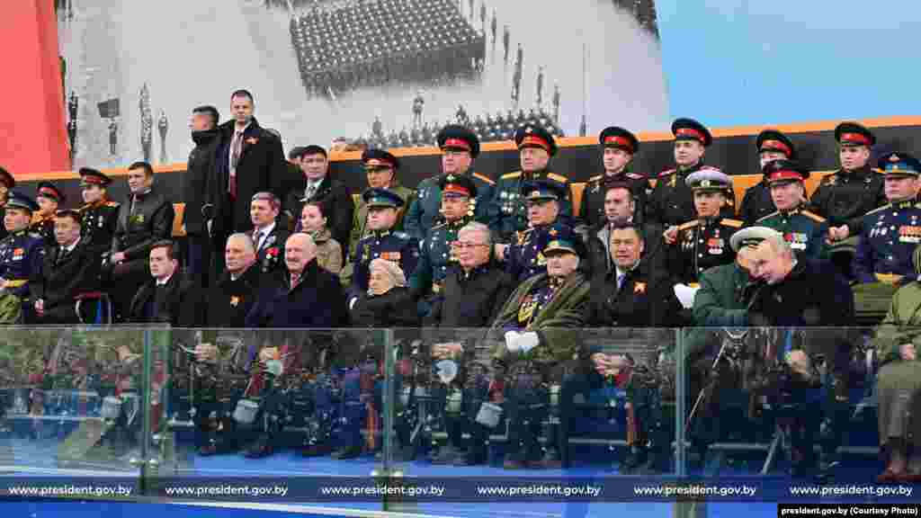 Među zvanicama je i bjeloruski autoritarni lider Aleksandar Lukašenko, 9. maja 2024.