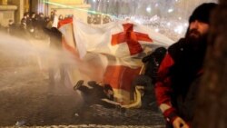 Водомет против проевропейского митинга в Тбилиси