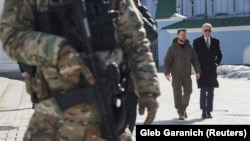 Joe Biden i Volodimir Zelenski u Kijevu, 20. februar 2023.