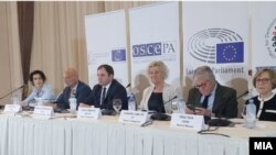 Прес конференција на ОБСЕ/ОДИХР за прелиминарните резултати од двојните избори на 8 мај 