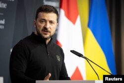 Украинският президент Володимир Зеленски на мирната среща в Швейцария, 15 юни 2024 г.