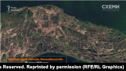 Полуостров Кинбърн, 30.07.21. Сателитна снимка на Planet Labs