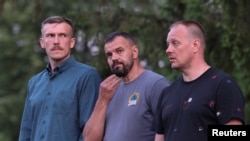 სტამბულიდან დაბრუნებული "აზოვსტალის" დამცველები. ლვოვი. 8 ივლისი, 2023 წელი
