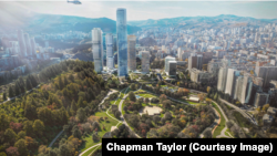 იპოდრომის ტყეში დაგეგმილი მშენებლობის საპროექტო რენდერი