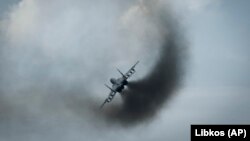 A kép illusztráció, az ukrán légierő egyik MiG-29-es vadászgépe látható rajta bevetés közben Ukrajna háború sújtotta keleti részén, 2023. augusztus 2-án